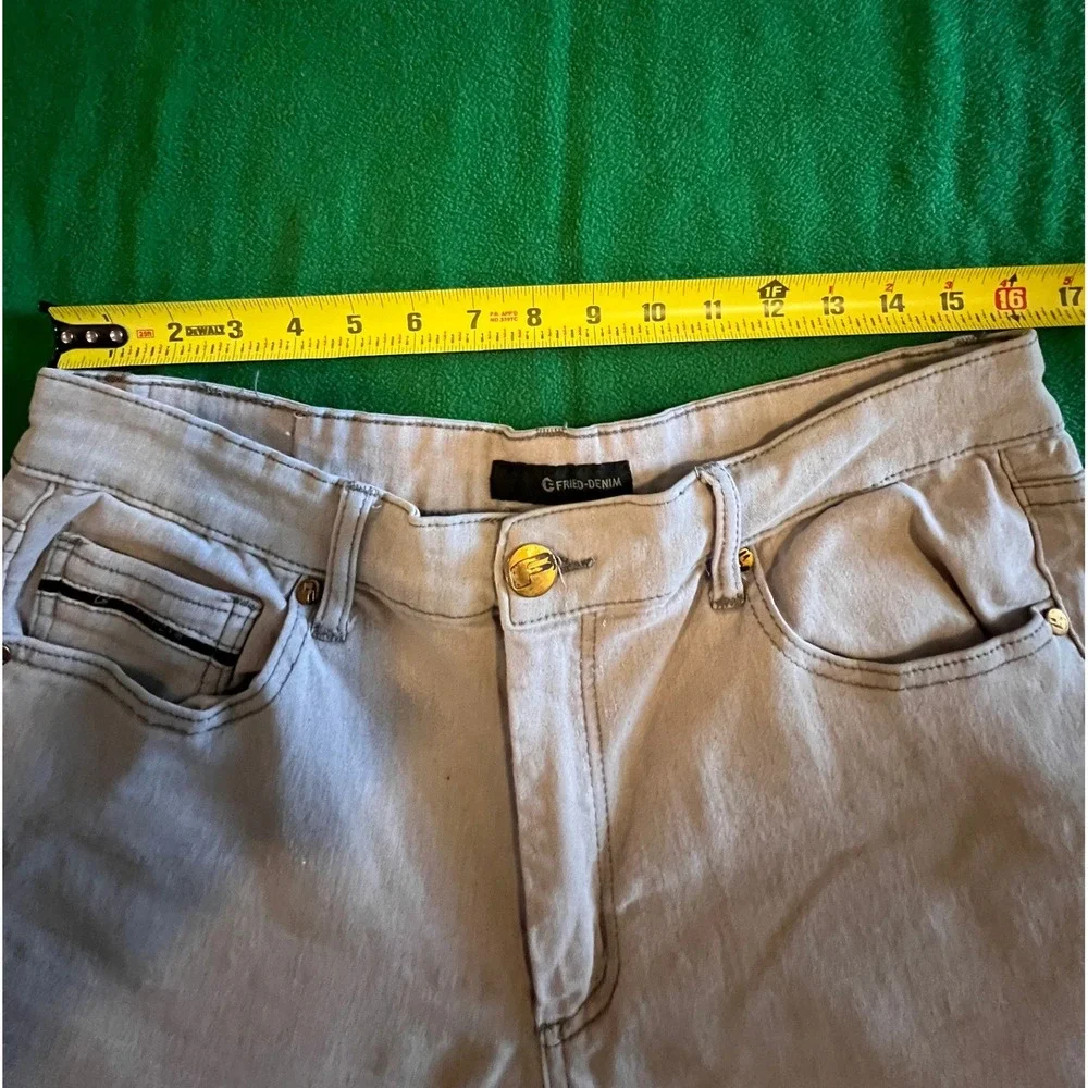 Fried Denim Men's 36x32 Slim Fit Light Tan Chinos‎ Pants Casual Dress